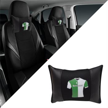 Auto Nackenkissen Nackenpolster Leder und gesticktes Polster Design Türkische Mannschaft Bursa Bursaspor Fussballtrikot
